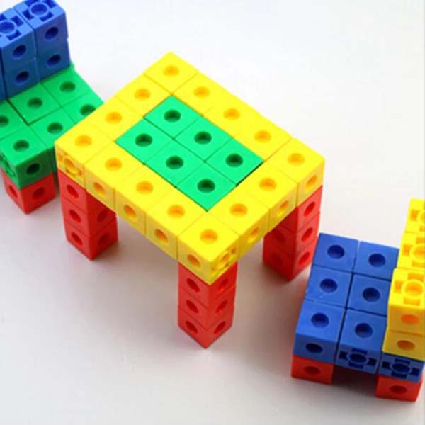 塑料教育益智玩具链接立方体3年以上